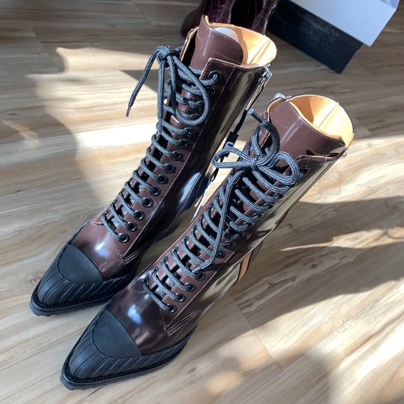 Chloe Rylee Deep Brown Burgundy Boot - Picture 6 of 8